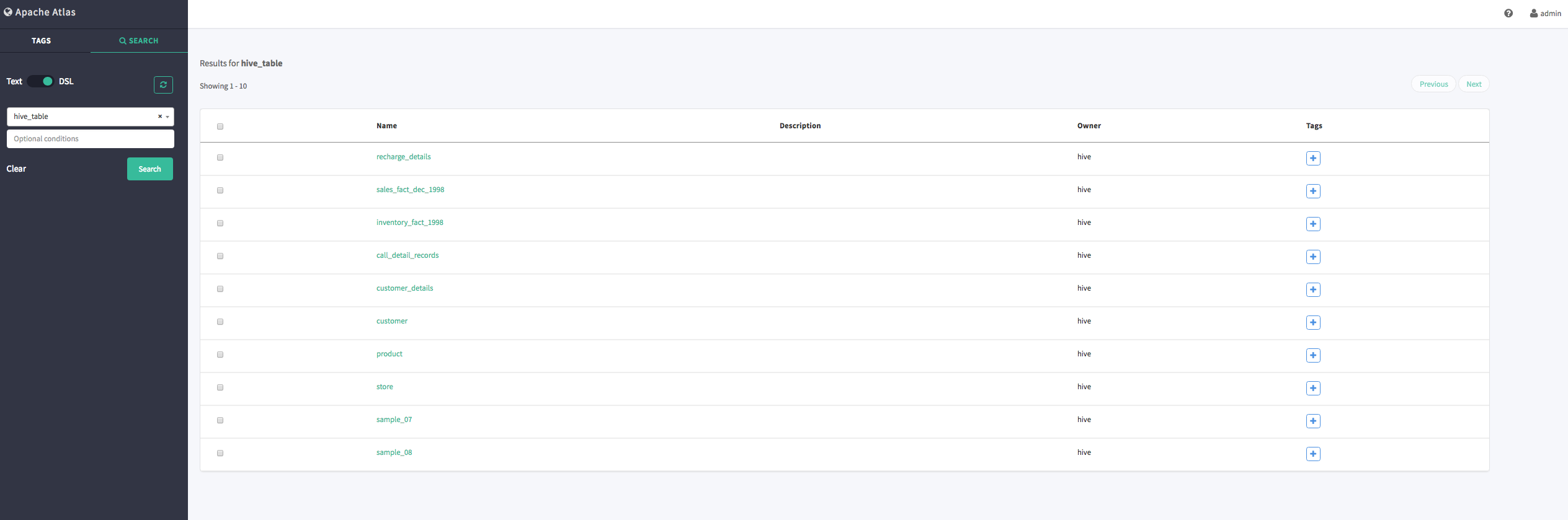 Tag Hive data using Apache Atlas Cloudera Community 247461