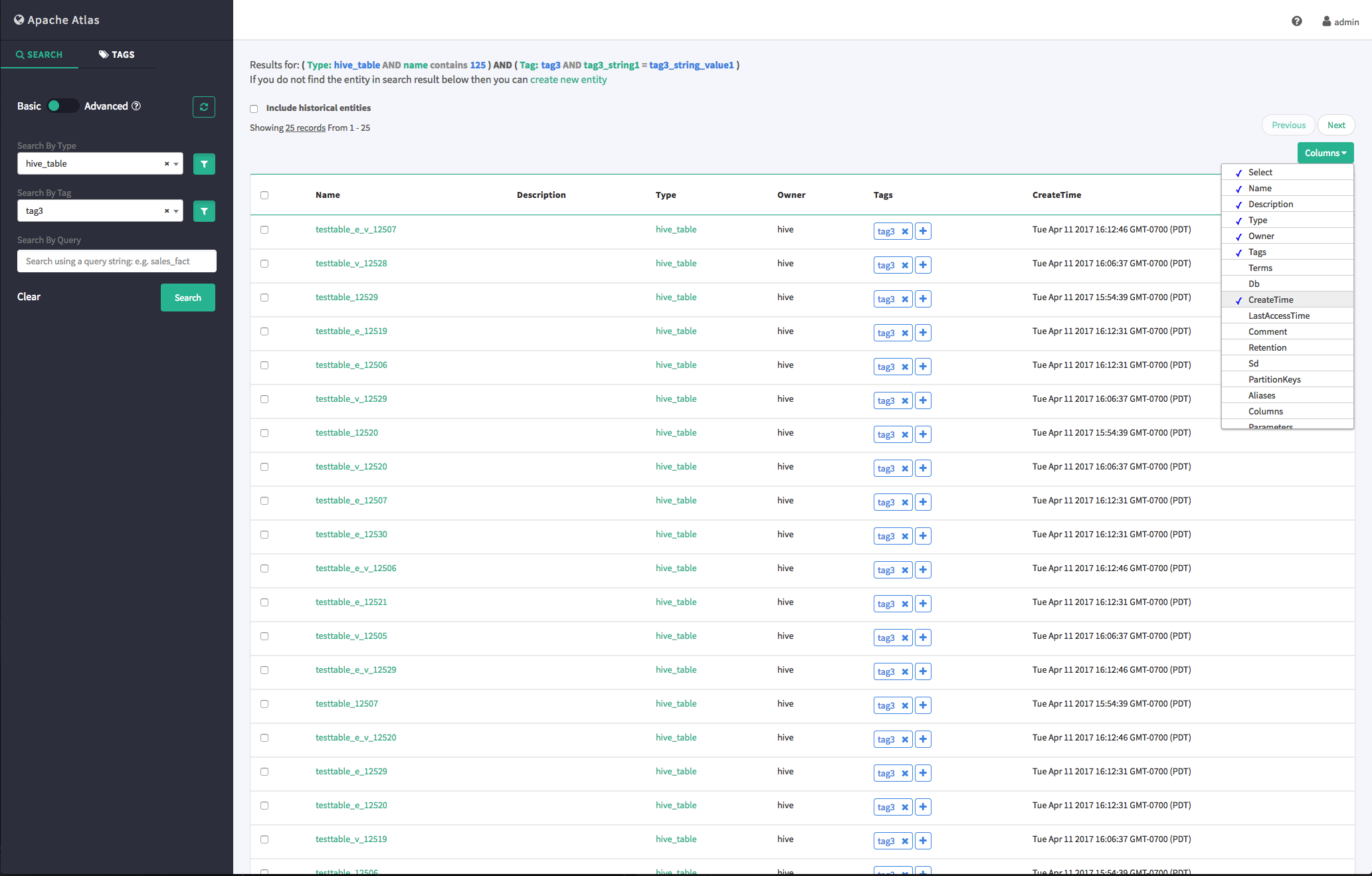Atlas Entity/Tag attribute based searches Cloudera Community