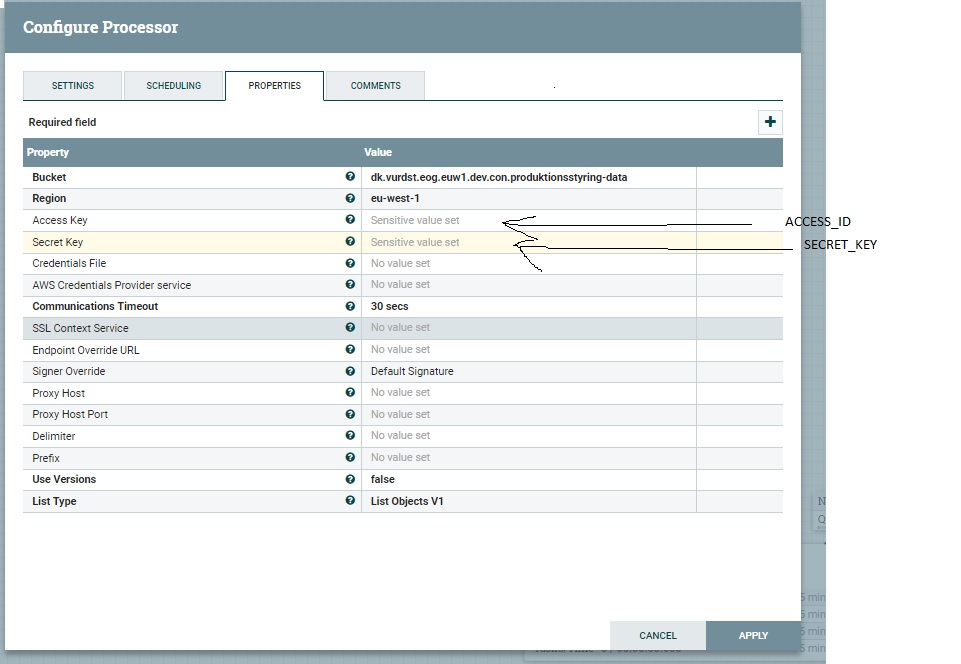 nifi hdf 3.1.0 ListS3 processor AWS wont accept ac... - Cloudera ...