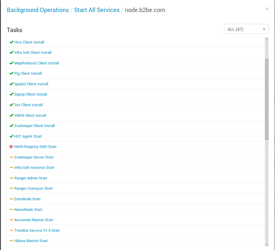 Solved YARN Registry DNS Start failed (Hortonworks 3) Cloudera
