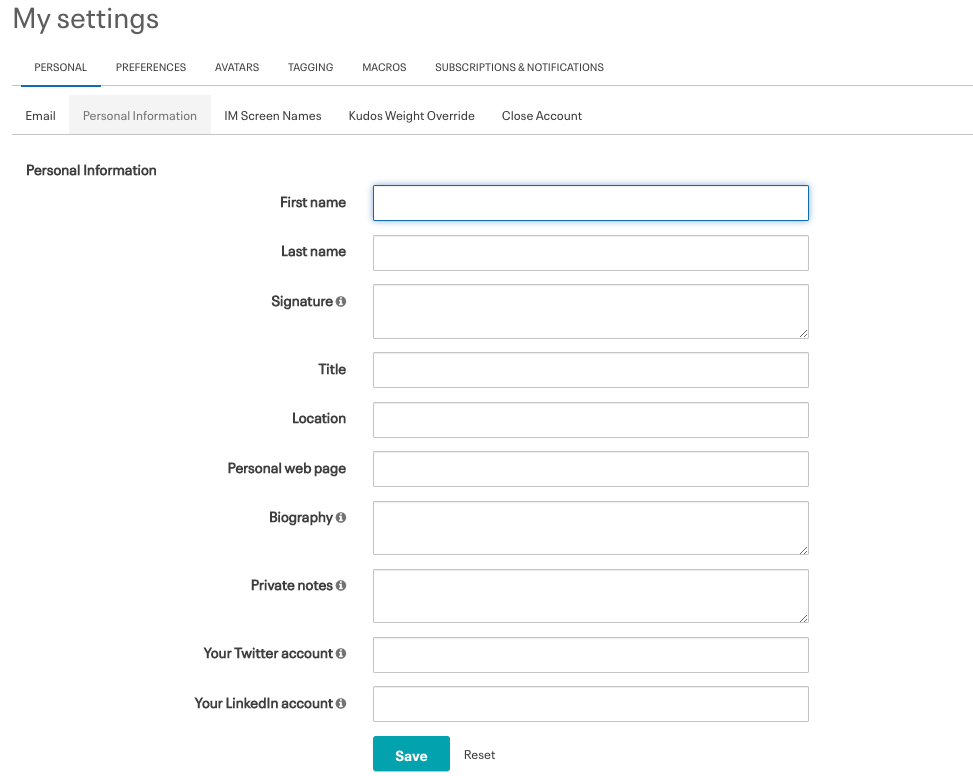 My Personal Settings.png My Personal Settings.png
