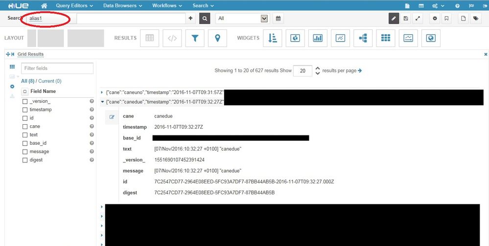 collection alias working (first linked collection)