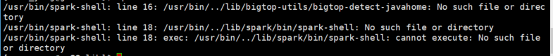 spark-shell error