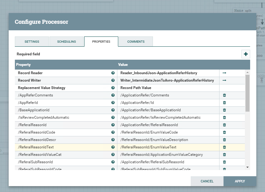 mapping between json and avro