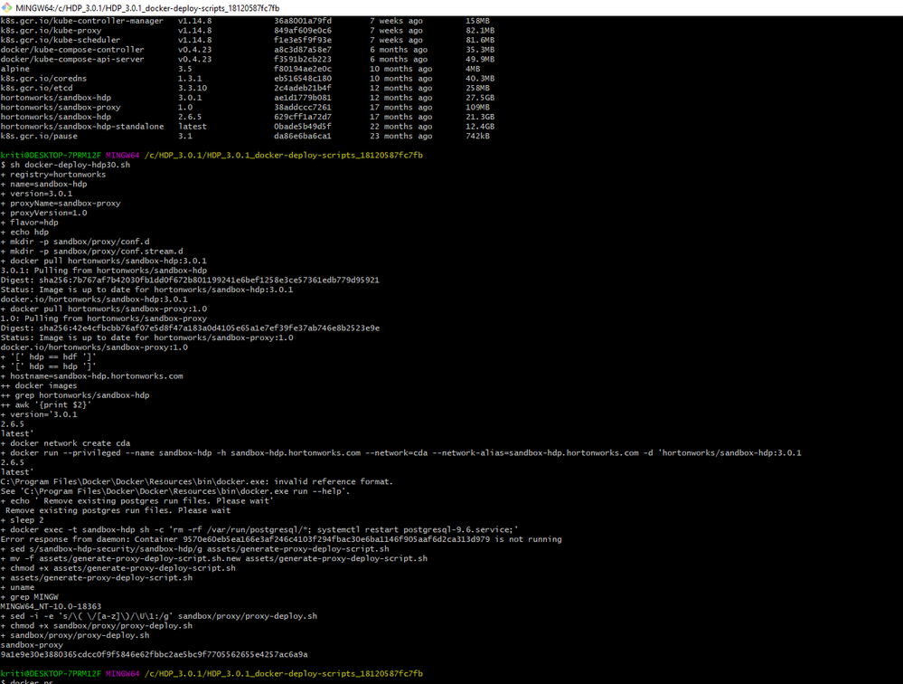 Hdp Docker Image 2 6 5 And 3 01 Does Not Work Cloudera Community