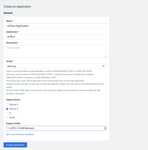 Create Application
