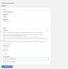 Create Application