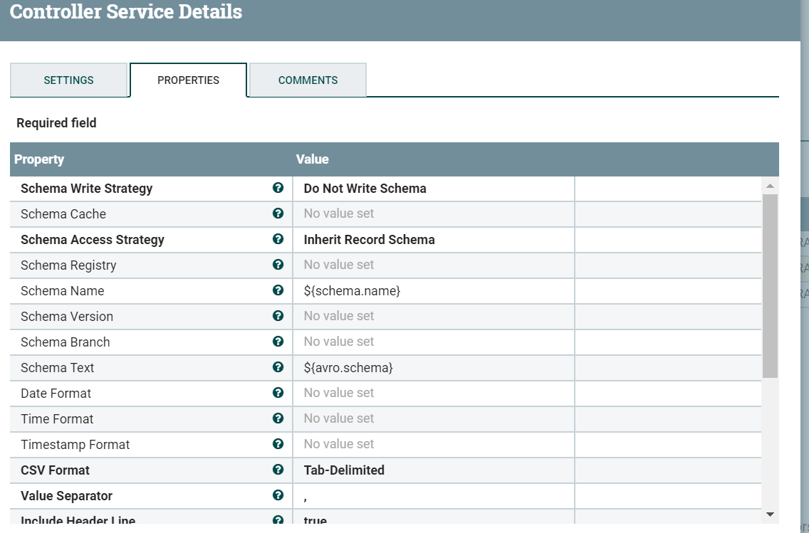 DBEAVER settings for CSV Export.