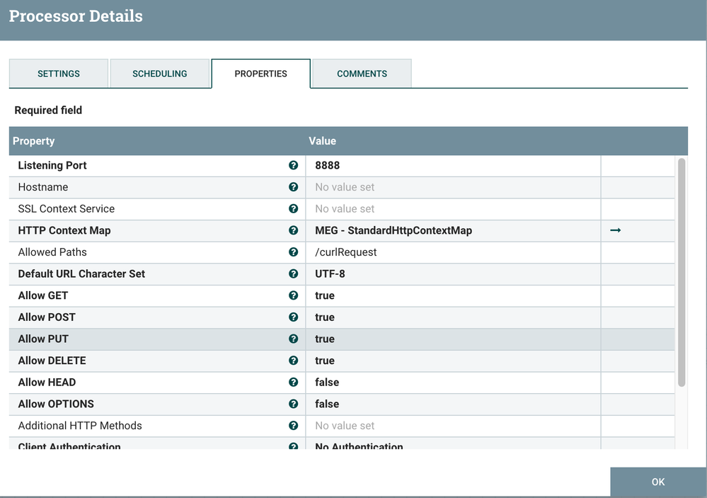 HandleHTTPRequest processor