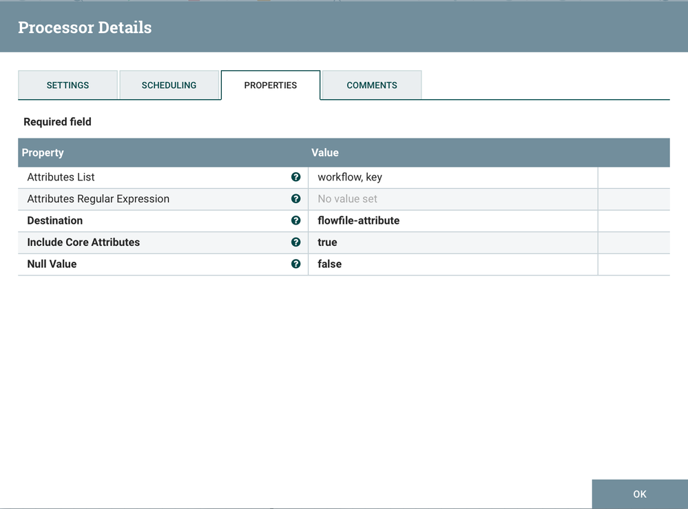 AttributesToJson flowfile-attribute