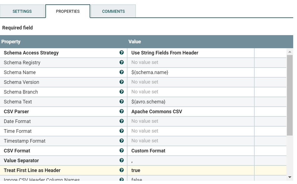 CSVreader