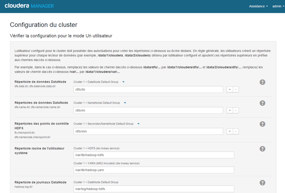 cluster configuration