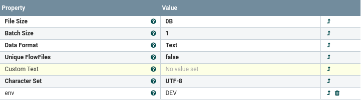 Generate FlowFile config