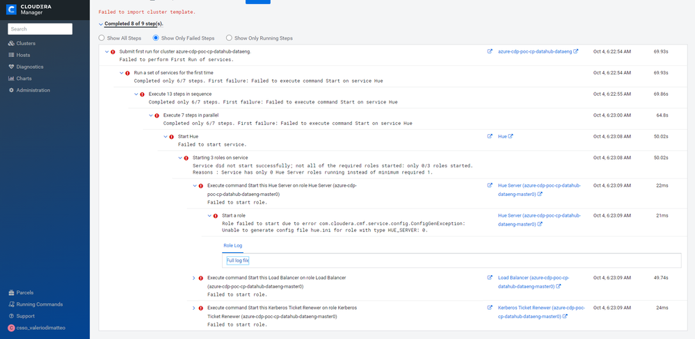 Error details