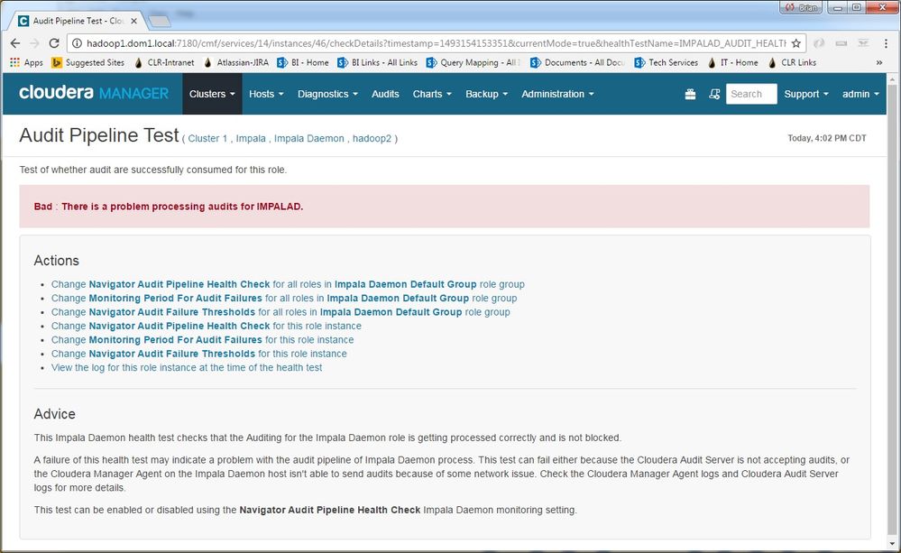 Drilling down to the error