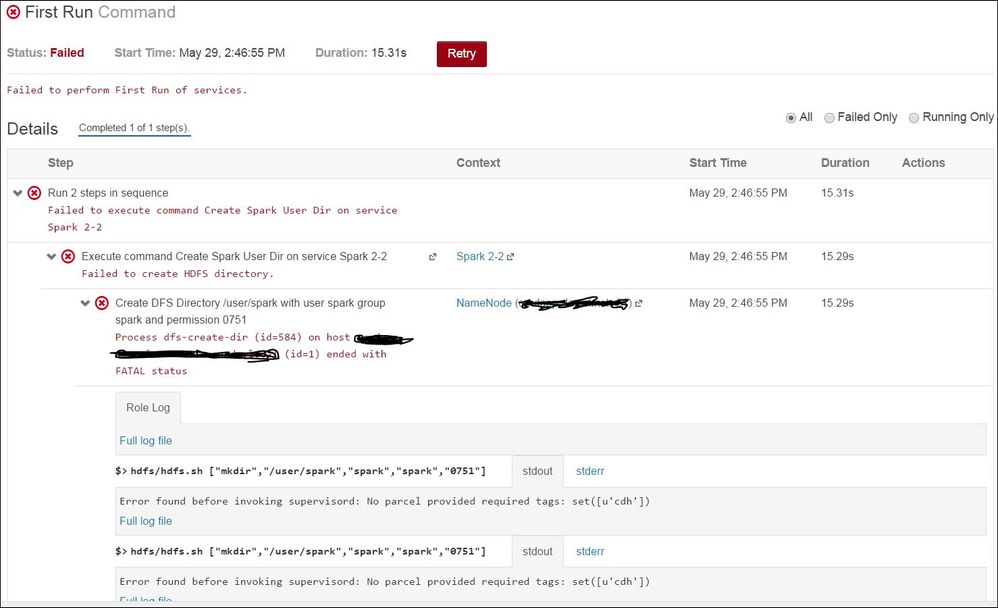 Spark 2.1 upgrade issue.JPG