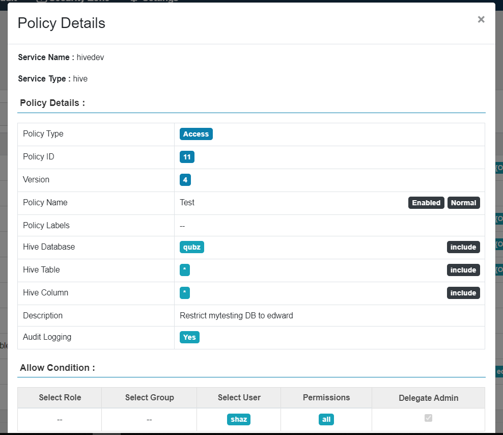 Ranger Hive Plugin - Cloudera Community