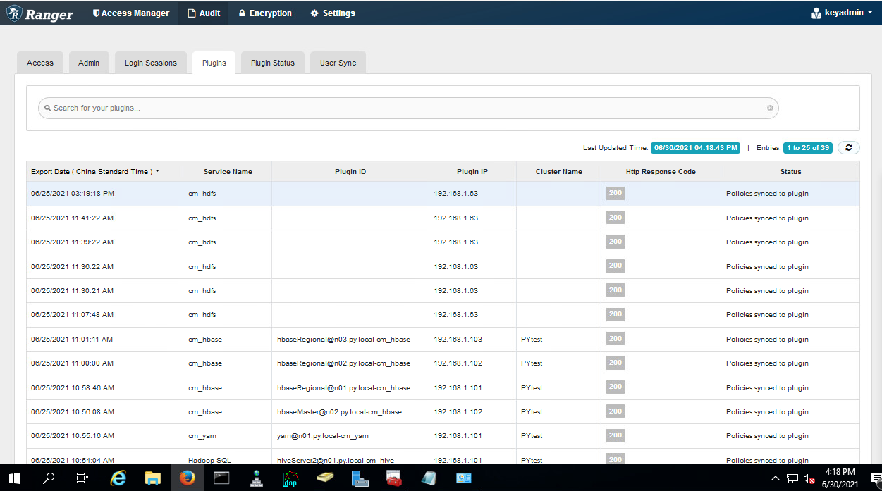 Solved CDP 7.1.6 Ranger KMS test conection failed " User... Cloudera