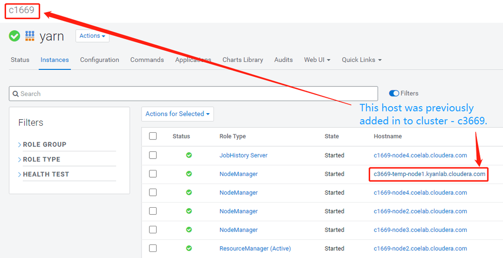 This host was previously added to cluster - c3669.