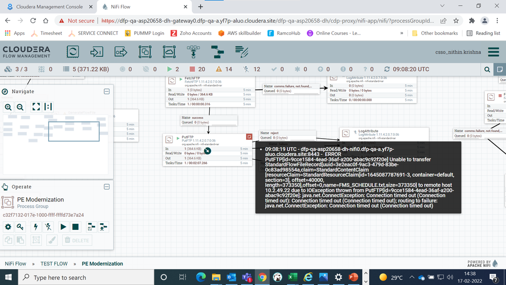CDP NIFI to EC2 instance Error_20220217.png