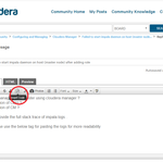 Insert code - icon for logs / error message for more readability
