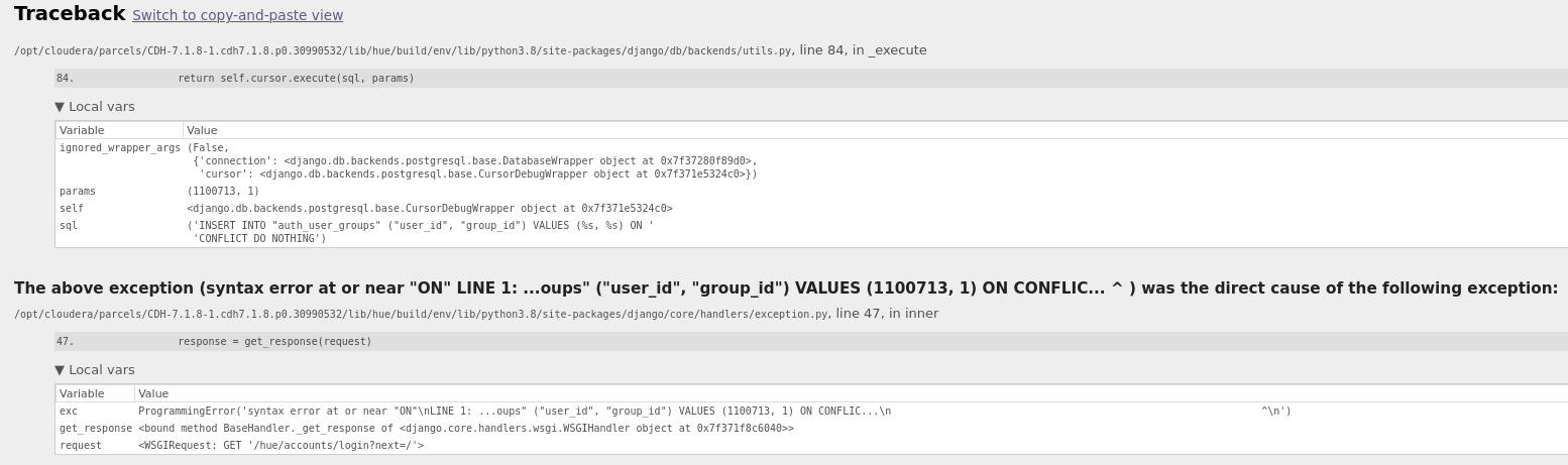 Not able to access Hue UI - Cloudera Community - 366685