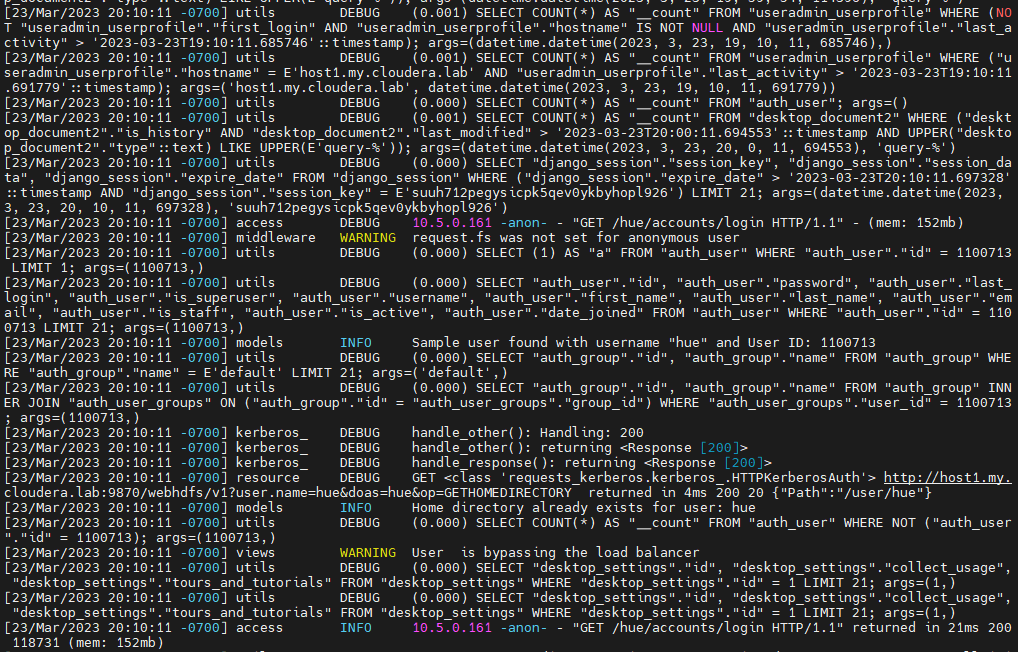 Not able to access Hue UI - Cloudera Community - 366685