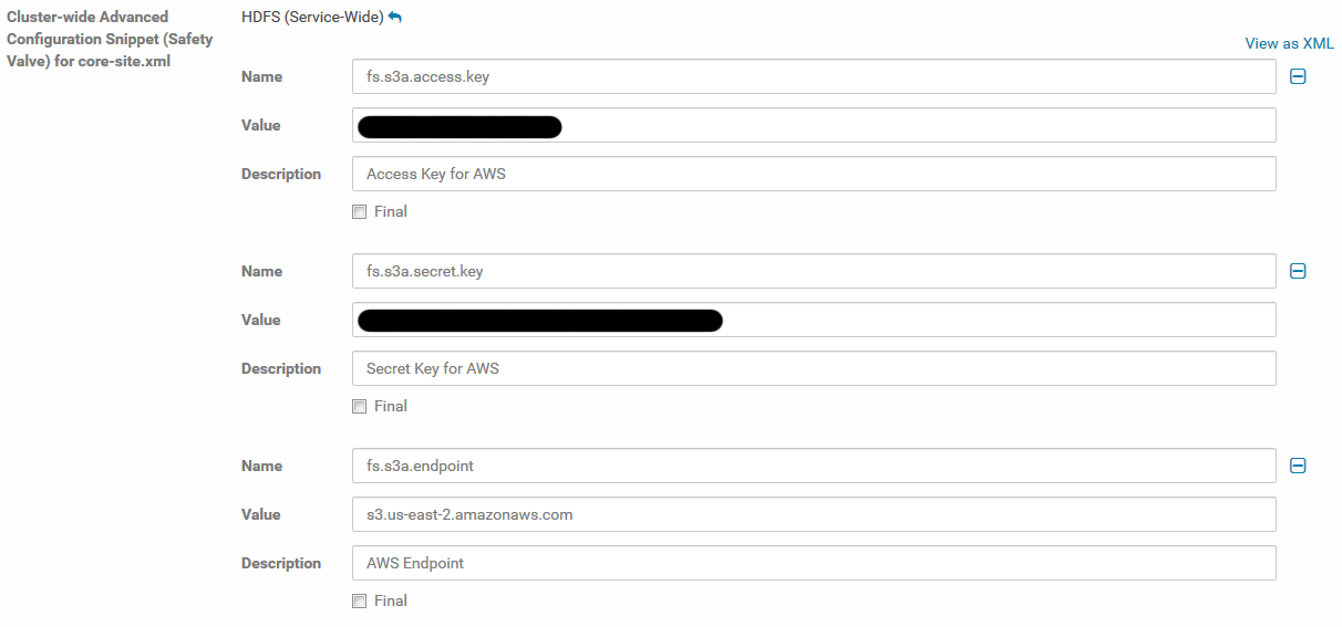 Solved Unable to move data to a S3 bucket using last CDH