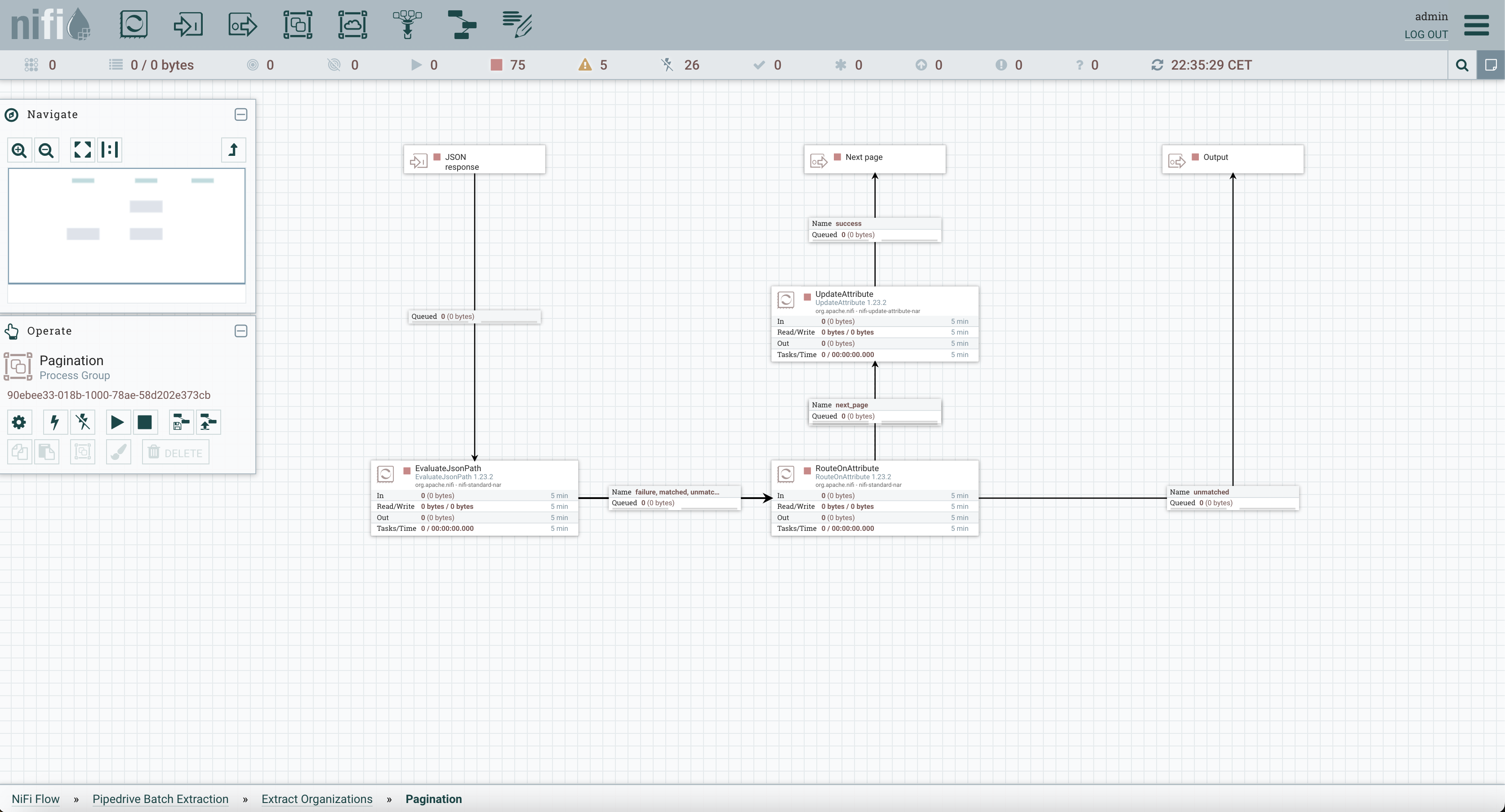 InvokeHTTP with pagination, MergeContent JSON to s... - Cloudera ...