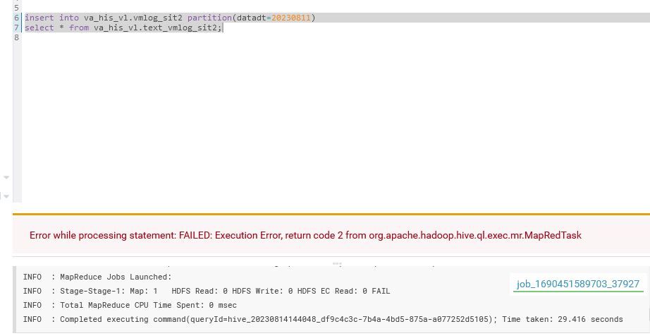 Insert Data Query, Error MapRedTask.JPG