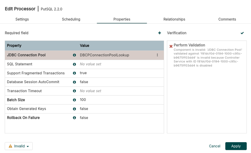 Configuration in ExecureSQL