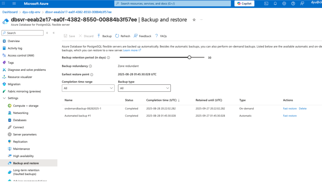 How to migrate Azure Postgres DB when backend Azur... - Cloudera ...