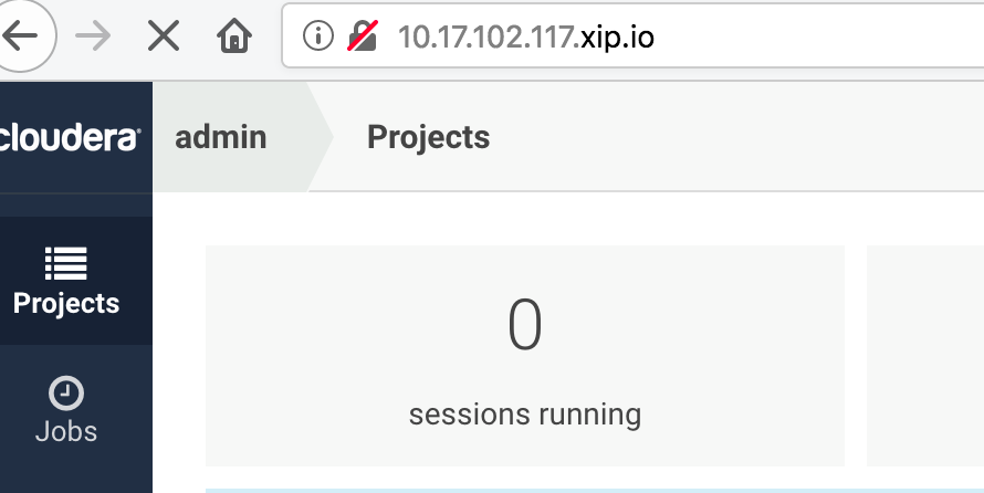 CDSW UI using xip.io