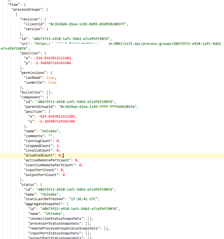 Creating NiFi Template via Rest API - Cloudera Community - 244624