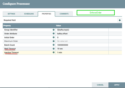 kafka cloudera attribute