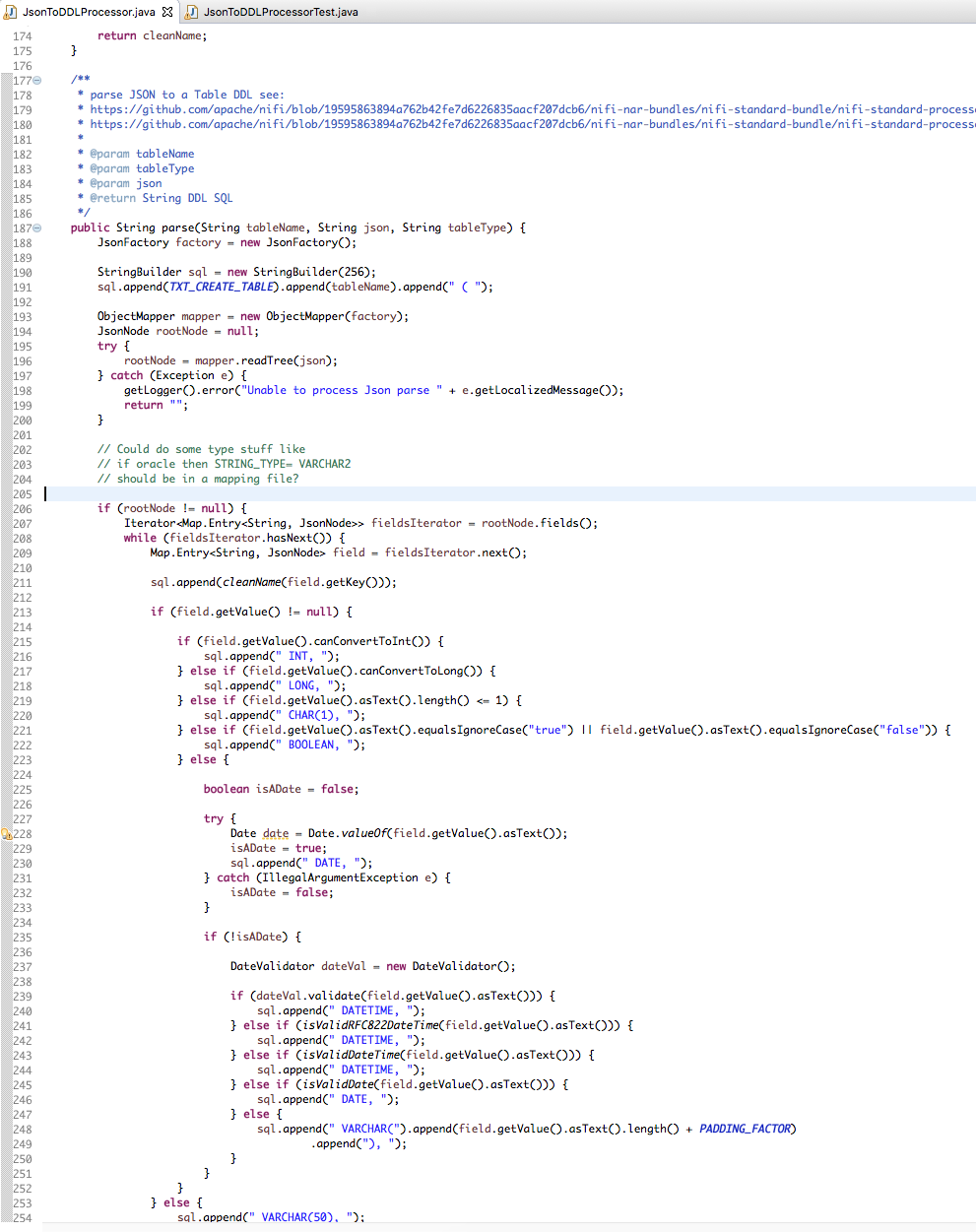 Apache NiFi Processor: Building a SQL DDL Schema... - Cloudera ...